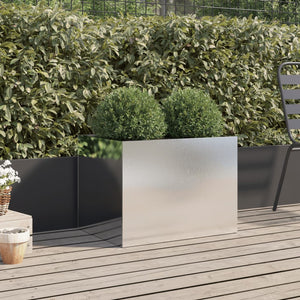vidaXL Planter Silver 62x47x46 cm Stainless Steel