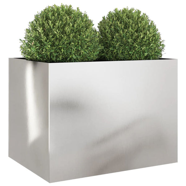vidaXL Planter Silver 62x47x46 cm Stainless Steel