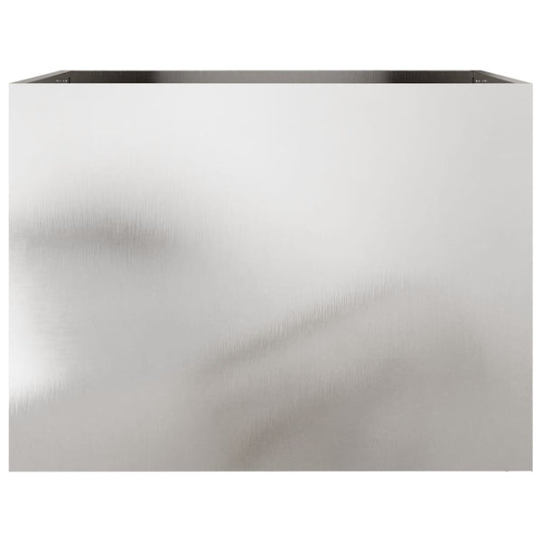 vidaXL Planter Silver 62x47x46 cm Stainless Steel