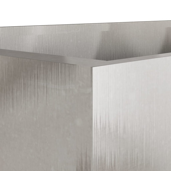 vidaXL Planter Silver 62x47x46 cm Stainless Steel