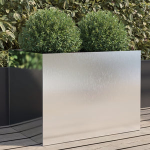 vidaXL Planter Silver 62x47x46 cm Stainless Steel