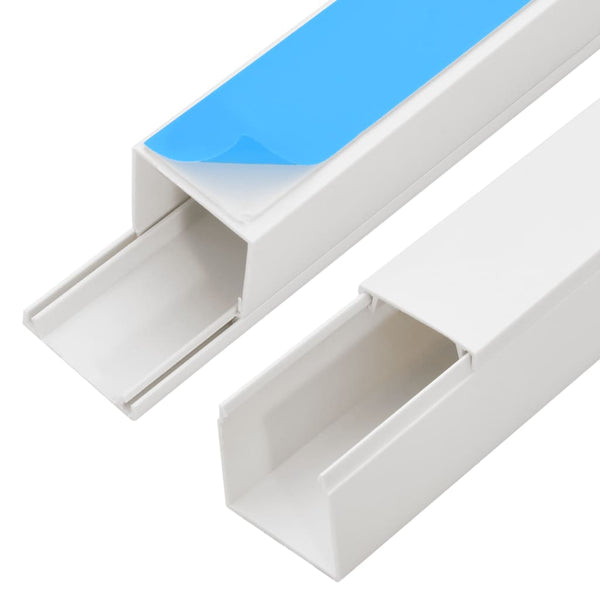 vidaXL Cable Ducts Self-Adhesive 15x10 mm 10 m PVC