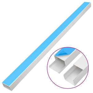 vidaXL Self-Adhesive Cable Ducts 50x25 mm 10 m PVC