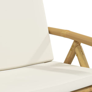 vidaXL Garden Chairs 6 pcs. Adjustable Foldable with Cushions Bamboo