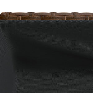 vidaXL Raised Garden Beds with Shelf 2 pcs Brown 90x40x75 cm Poly Rattan