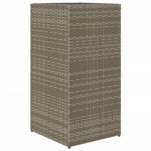 vidaXL Planters 2 pcs Grey 40x40x80 cm Poly Rattan