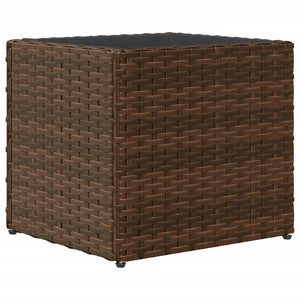 vidaXL Planters 2 pcs Brown 36x30x32 cm Poly Rattan