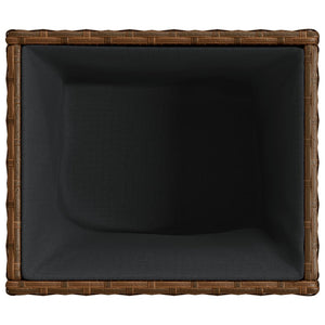 vidaXL Planters 2 pcs Brown 36x30x32 cm Poly Rattan
