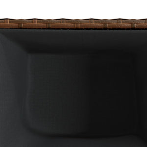vidaXL Planters 2 pcs Brown 36x30x32 cm Poly Rattan