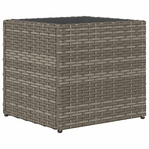 vidaXL Planters 2 pcs. Gray 36x30x32 cm Poly Rattan