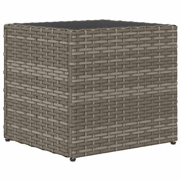 vidaXL Planters 2 pcs. Gray 36x30x32 cm Poly Rattan