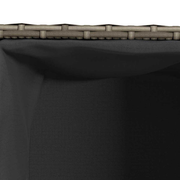 vidaXL Planters 2 pcs. Gray 36x30x32 cm Poly Rattan