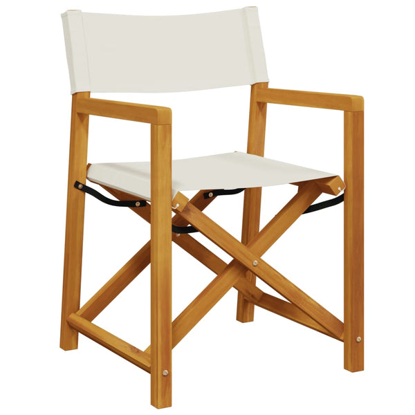 vidaXL Folding Garden Chairs 6 pcs. Cream Fabric