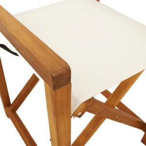 vidaXL Folding Garden Chairs 6 pcs. Cream Fabric