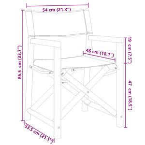 vidaXL Folding Garden Chairs 6 pcs. Cream Fabric