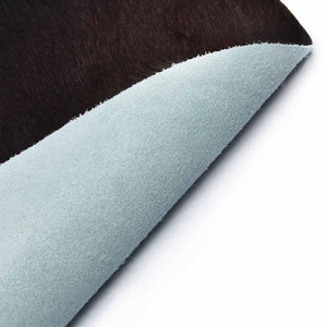 vidaXL Genuine Cowhide Rug Black 180x220 cm
