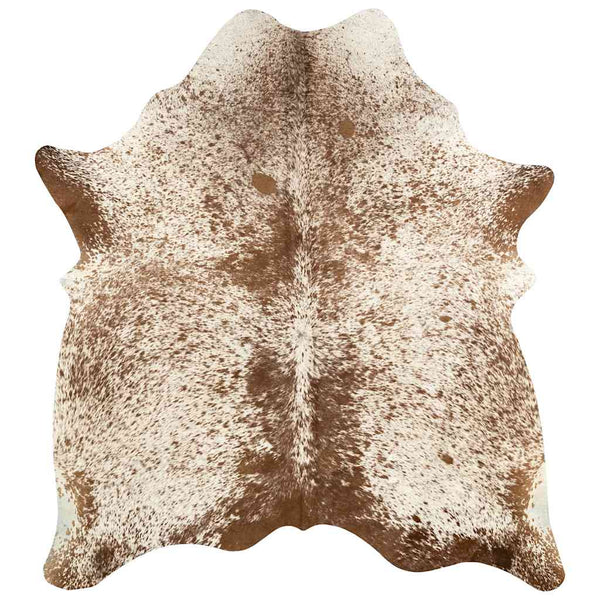 vidaXL Rug Genuine Cowhide Brown and White 180x220 cm