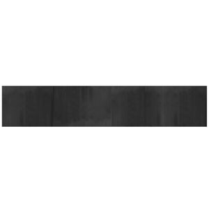 Grauer Bambus Teppich 80x400 cm