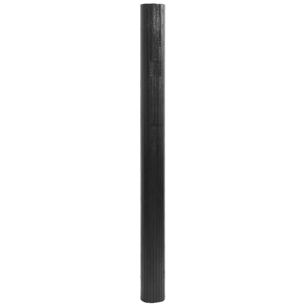 Grauer Bambus Teppich 80x400 cm