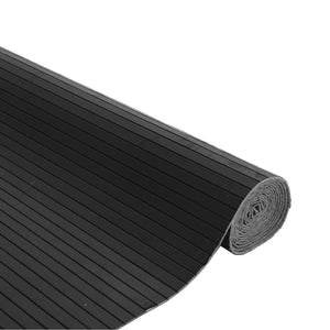Grauer Bambus Teppich 80x400 cm