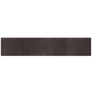 Dunkelbrauner Bambus Teppich 80x400 cm