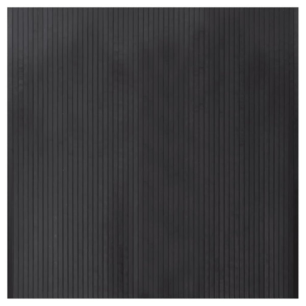 Grauer Bambus Teppich 100x100 cm