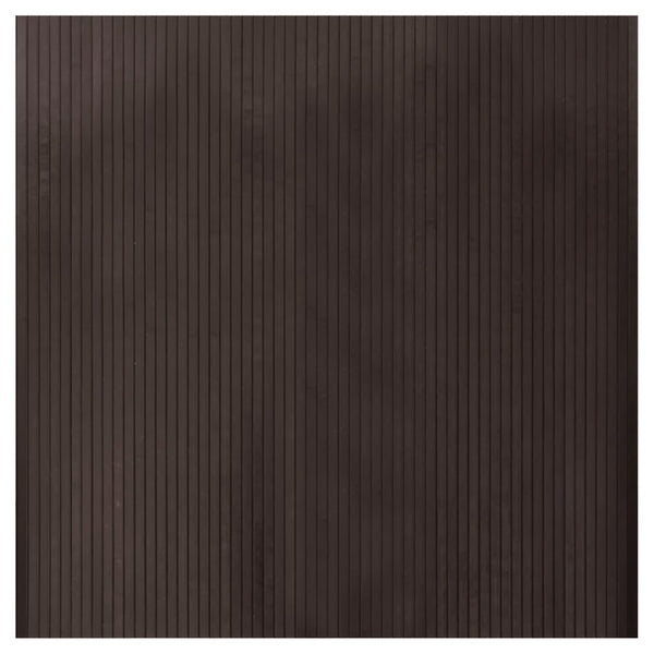 Dunkelbrauner Bambus Teppich 100x100 cm