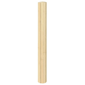 Bambus Teppich Hell Natur 100x500 cm