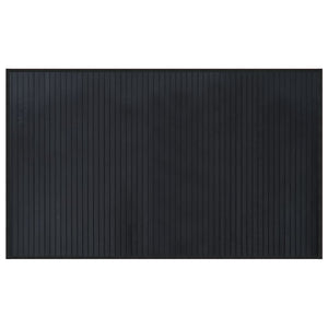 vidaXL Rectangular Black Rug 60x100 cm Bamboo
