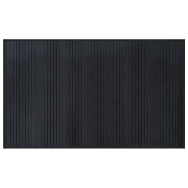 vidaXL Rectangular Black Rug 60x100 cm Bamboo