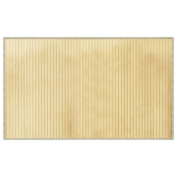 vidaXL Rectangular Rug Light Natural 60x100 cm Bamboo