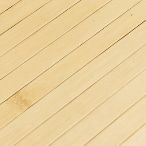 vidaXL Rectangular Rug Light Natural 60x100 cm Bamboo