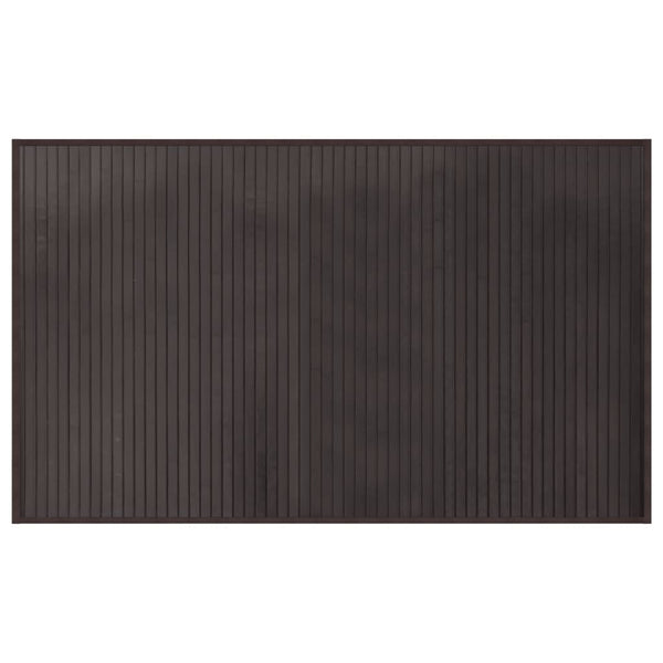 vidaXL Rectangular Dark Brown Rug 60x100 cm Bamboo