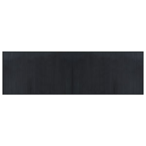 vidaXL Rug Rectangular Black 60x200 cm Bamboo
