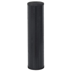 vidaXL Rug Rectangular Black 60x200 cm Bamboo