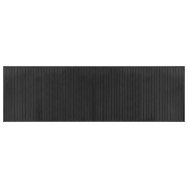 vidaXL Rug Rectangular Grey 60x200 cm Bamboo
