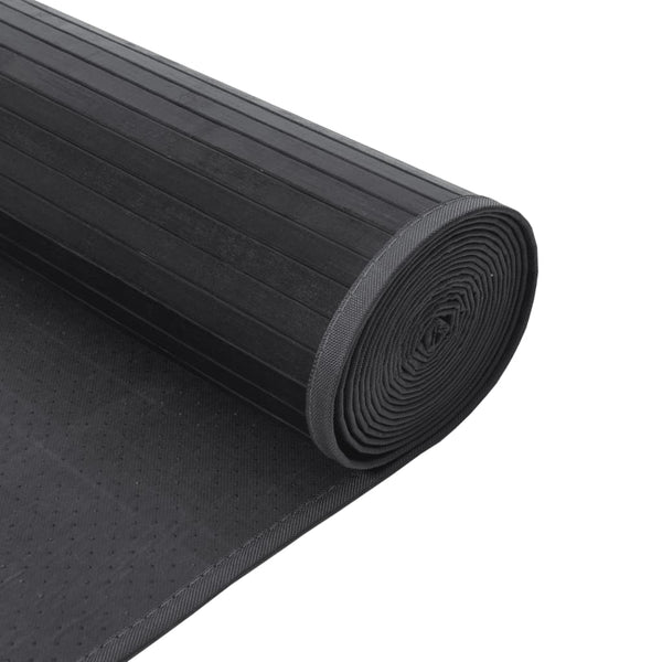 vidaXL Rug Rectangular Grey 60x200 cm Bamboo