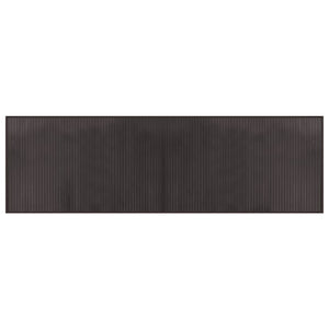 vidaXL Rug Rectangular Dark Brown 60x200 cm Bamboo