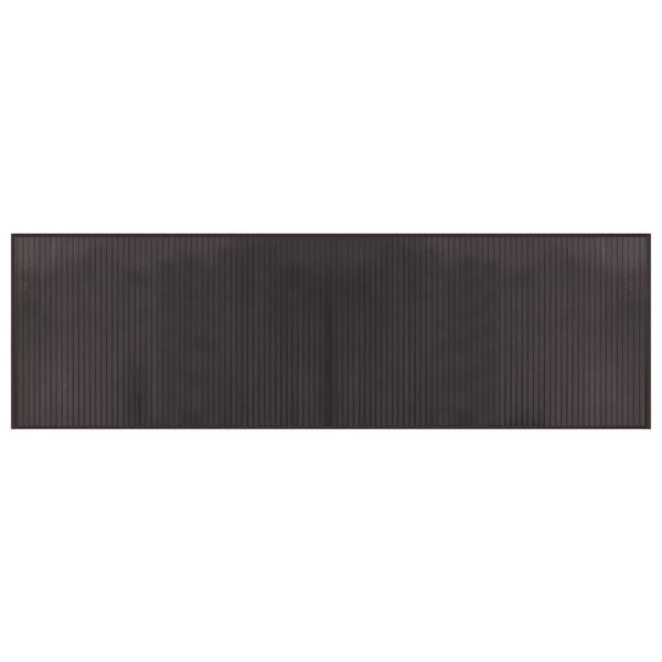 vidaXL Rug Rectangular Dark Brown 60x200 cm Bamboo