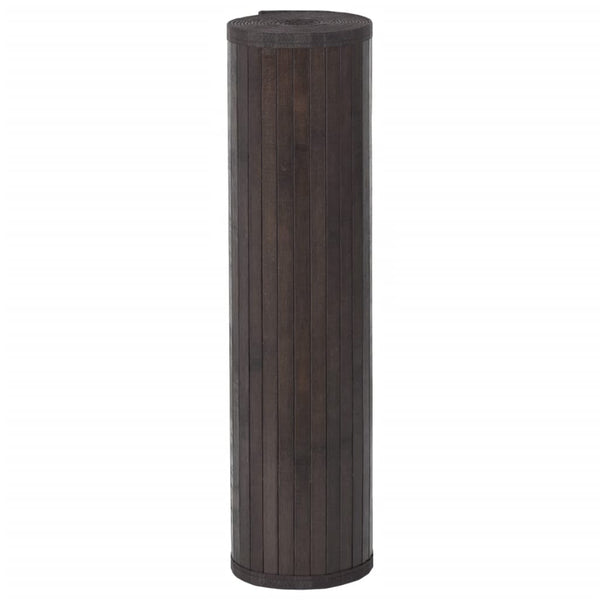 vidaXL Rug Rectangular Dark Brown 60x200 cm Bamboo