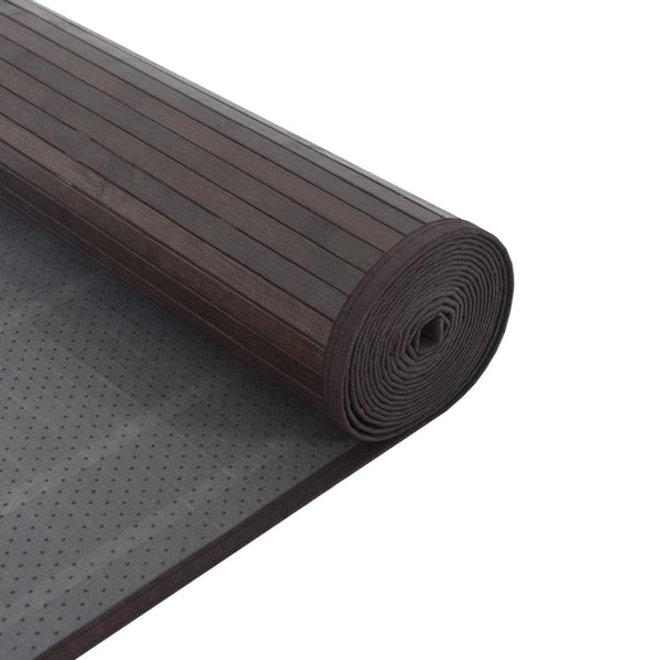 vidaXL Rug Rectangular Dark Brown 60x200 cm Bamboo