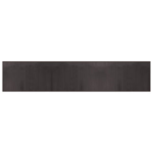 vidaXL Bamboo Rectangular Rug Dark Brown 60x300 cm