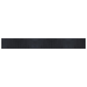 vidaXL Black Rectangular Rug 60x500 cm Bamboo