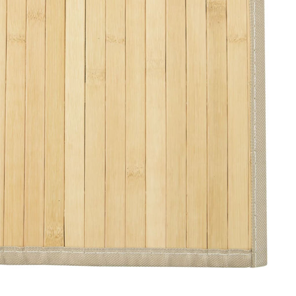 vidaXL Rectangular Rug Light Natural 60x500 cm Bamboo