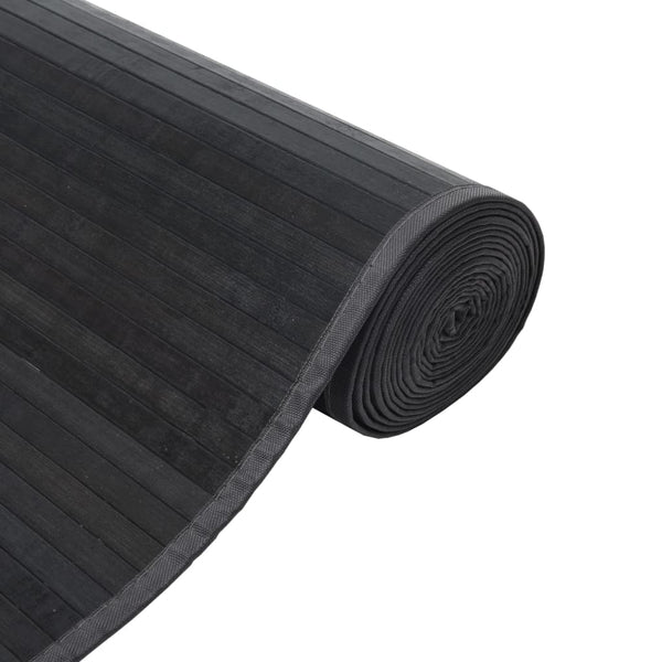 vidaXL Rug Rectangular Grey 60x500 cm Bamboo
