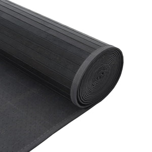 vidaXL Rug Rectangular Grey 60x500 cm Bamboo