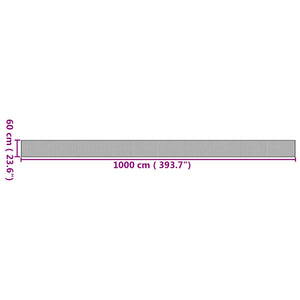 Bambus Teppich Natur 60x1000 cm Rechteckig