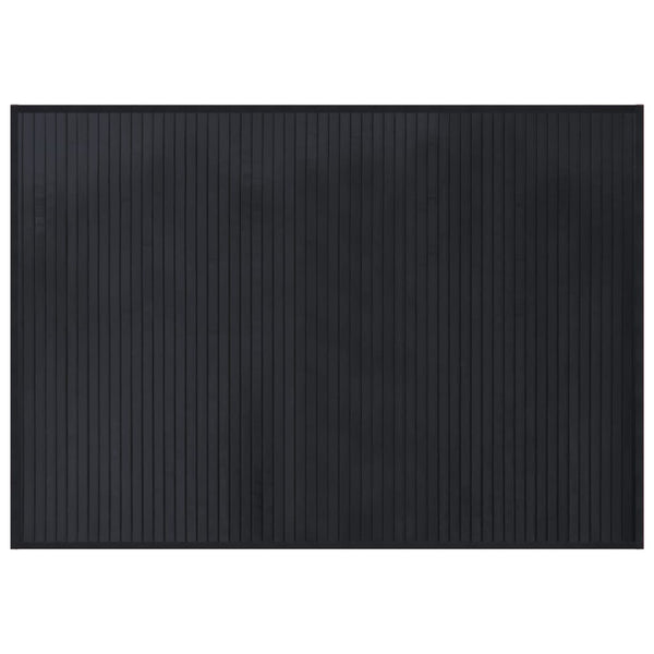vidaXL Rug Rectangular Black 70x100 cm Bamboo
