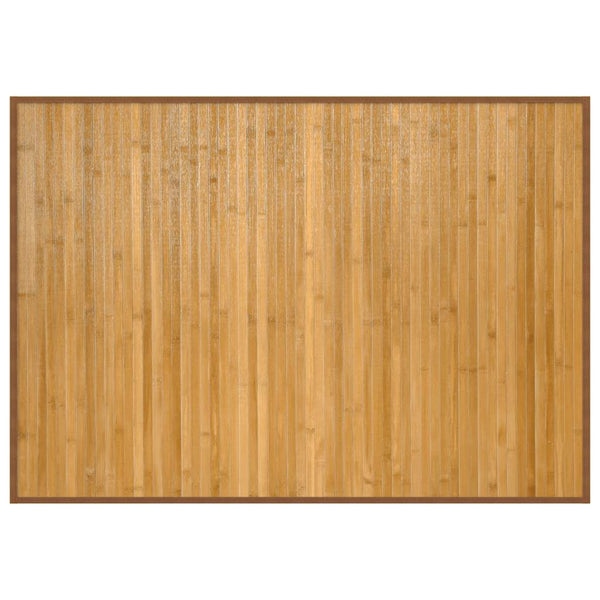 vidaXL Rectangular Bamboo Rug Natural 70x100 cm