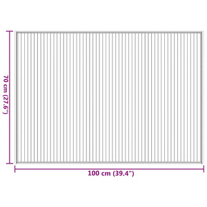 vidaXL Rectangular Rug Brown 70x100 cm Bamboo